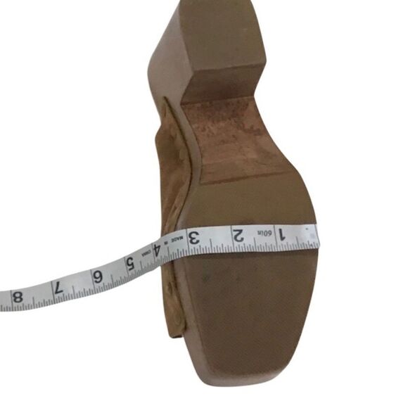 Brown Suede Clogs, Square-toe, Sam Edelman, Size 8.5 - Picture 10 of 12